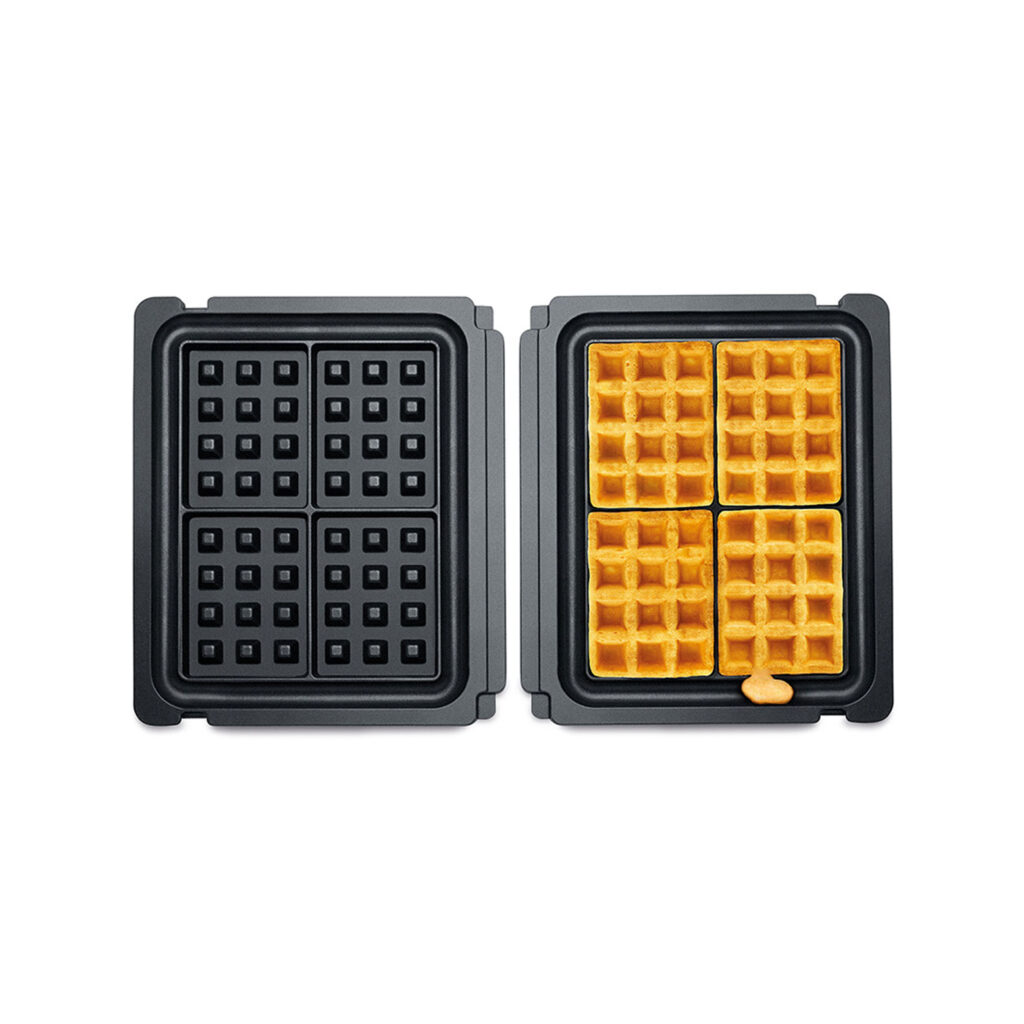 No-mess waffle plates